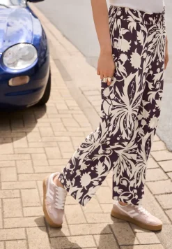 Loose Fit culottes met bloemenpatroon
