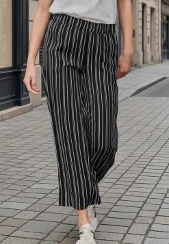 Loose Fit culottes met een gestreept patroon