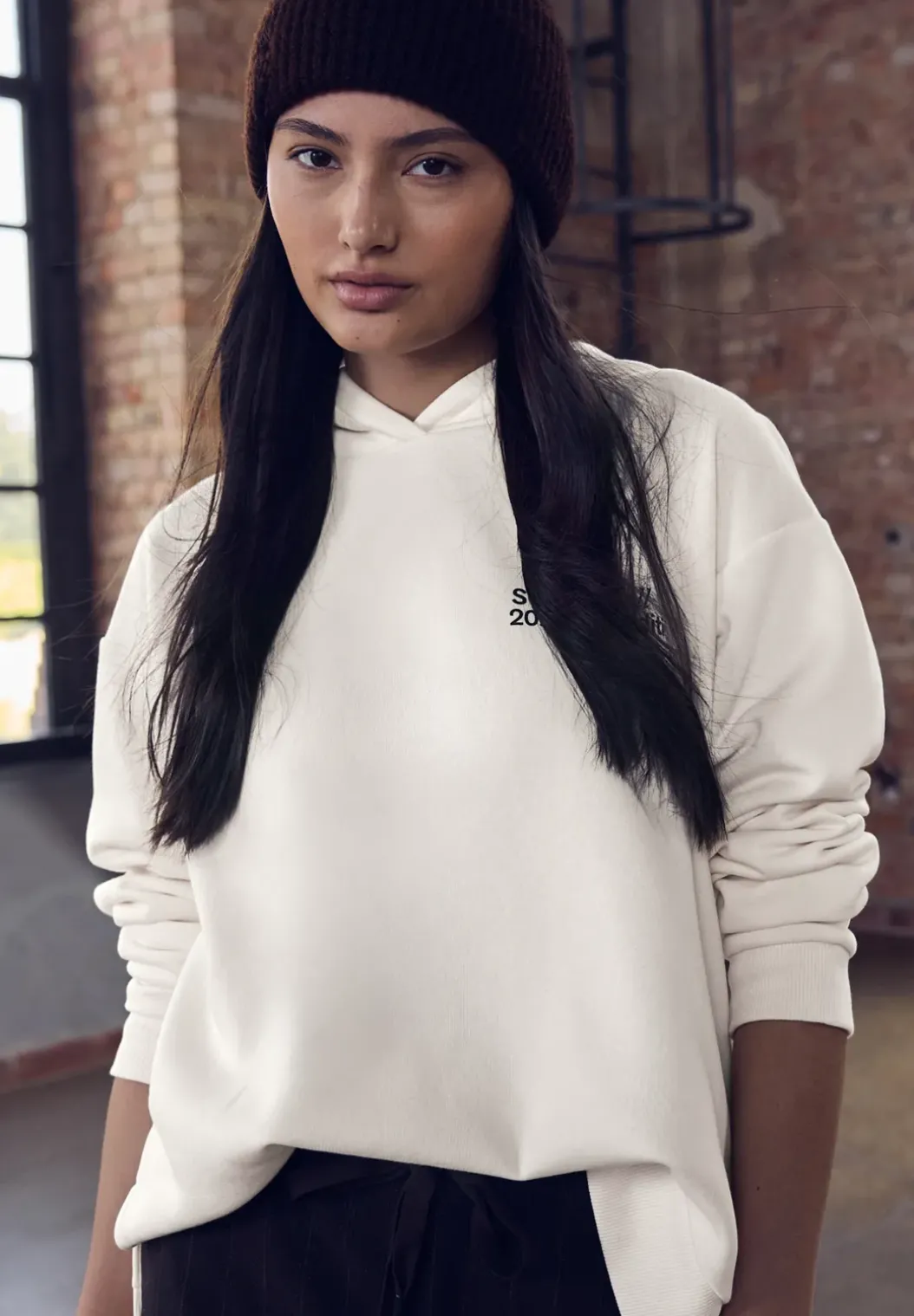 Loose Fit hoodie met artwork