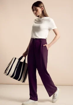 Loose fit viscose broek