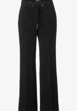 Loose-fit jacquard culotte