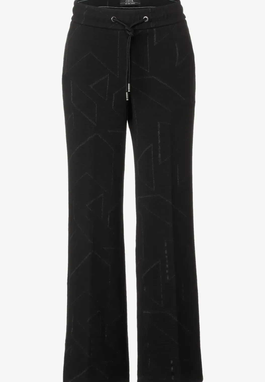 Loose-fit jacquard culotte
