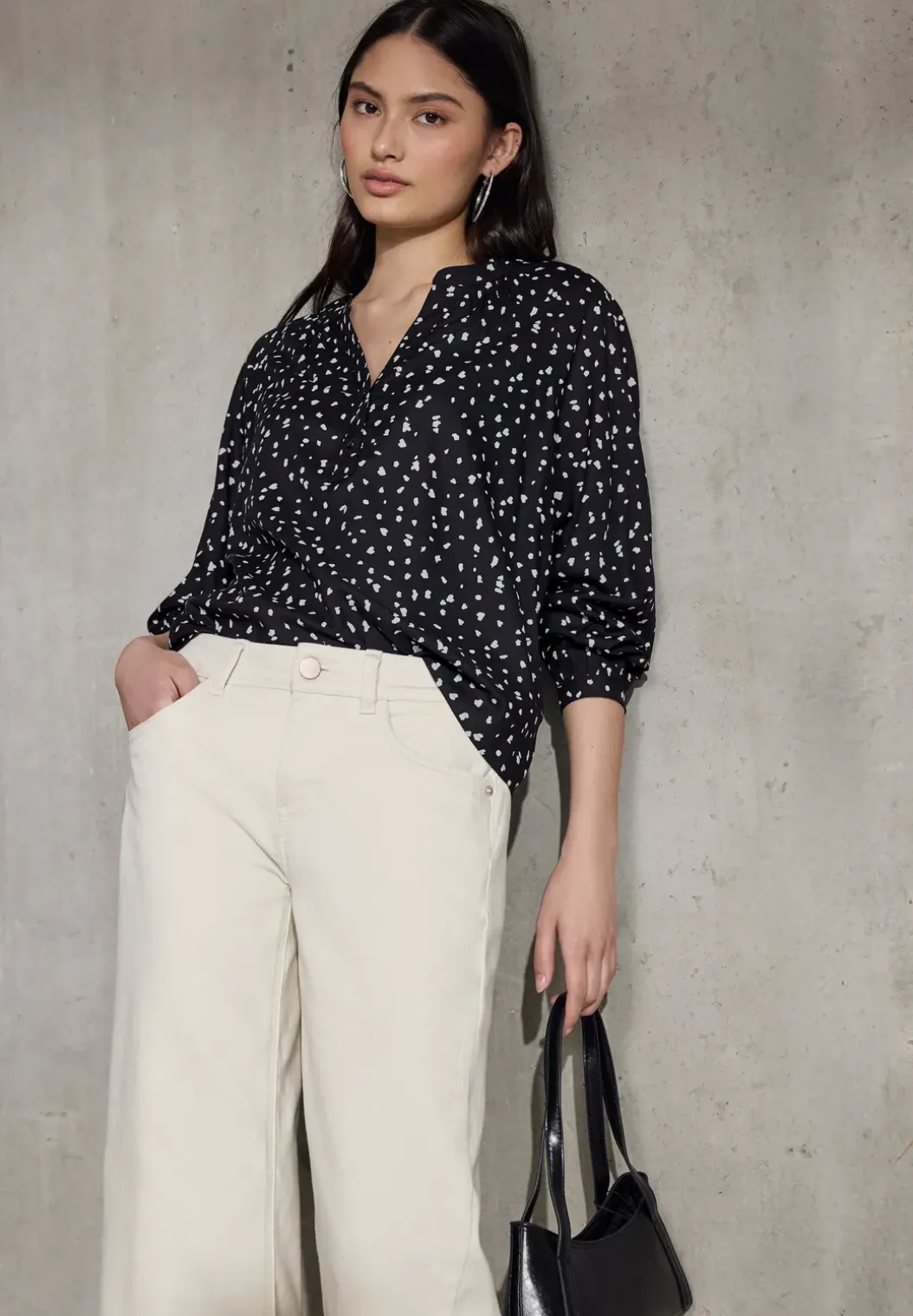 Losse raglan blouse