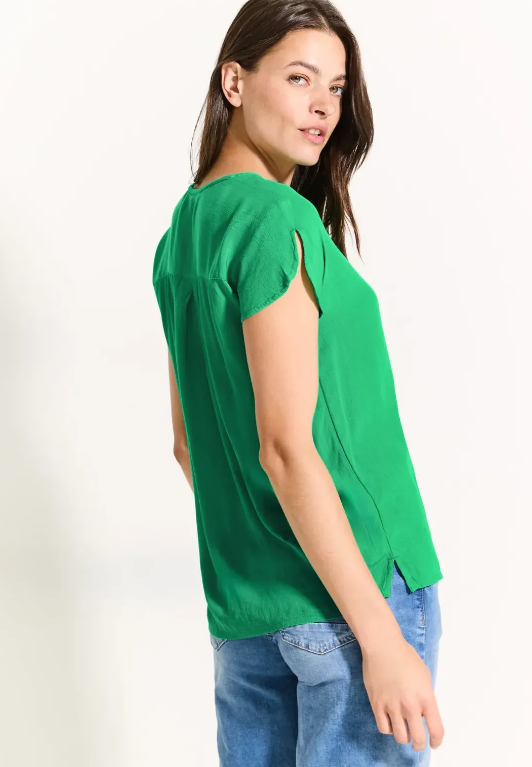 Luchtige viscose blouse