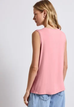 Materiaalmix top met tape