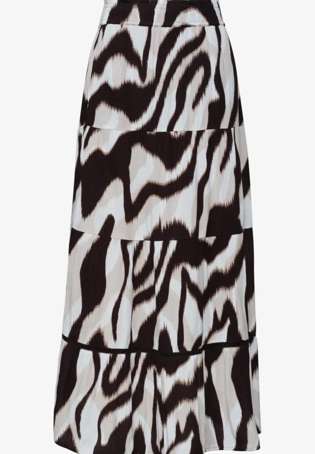 Maxirok in mousseline kwaliteit met print