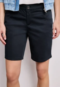 Mid Waist bermuda in satijnen look
