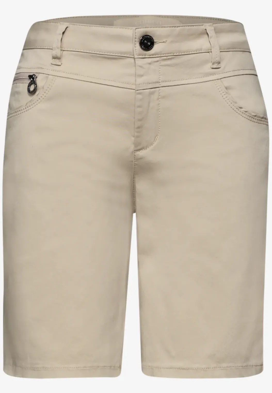 Mid Waist Bermuda in satijnlook