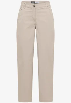 Mid Waist broek met wijde pijpen in casual pasvorm