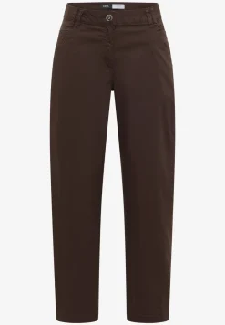Mid Waist broek met wijde pijpen in casual pasvorm