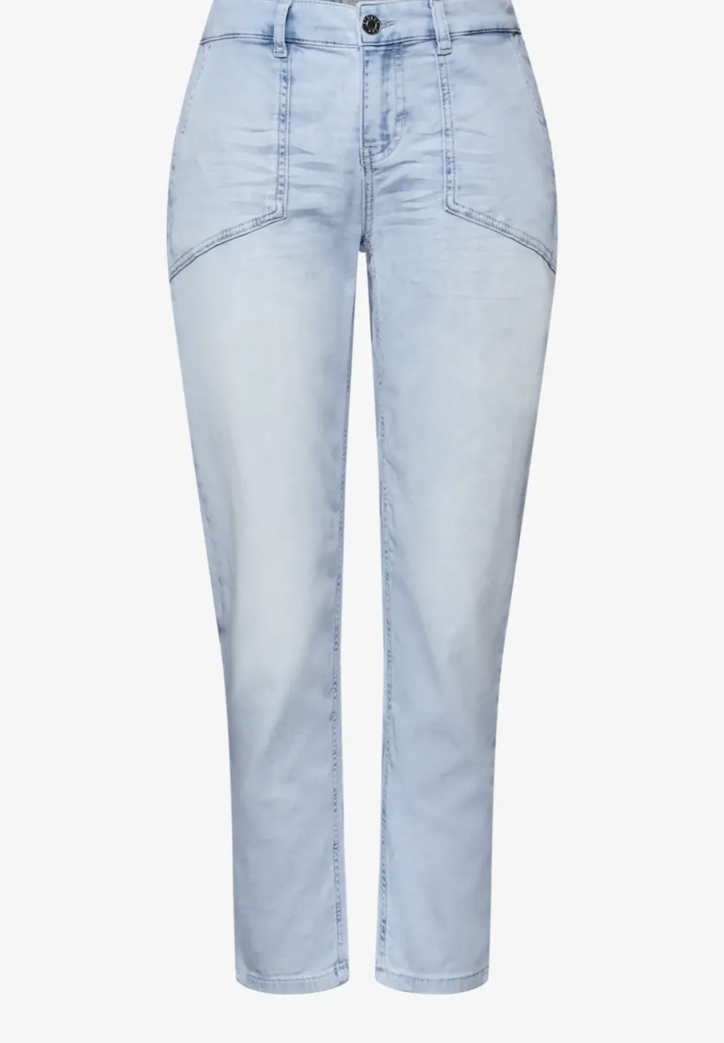 Mid Waist jeans in chino-look