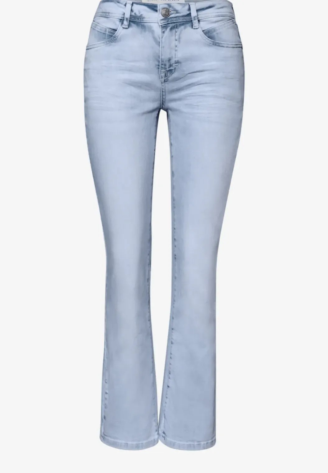 Mid Waist kick flare jeans in een Skinny Fit