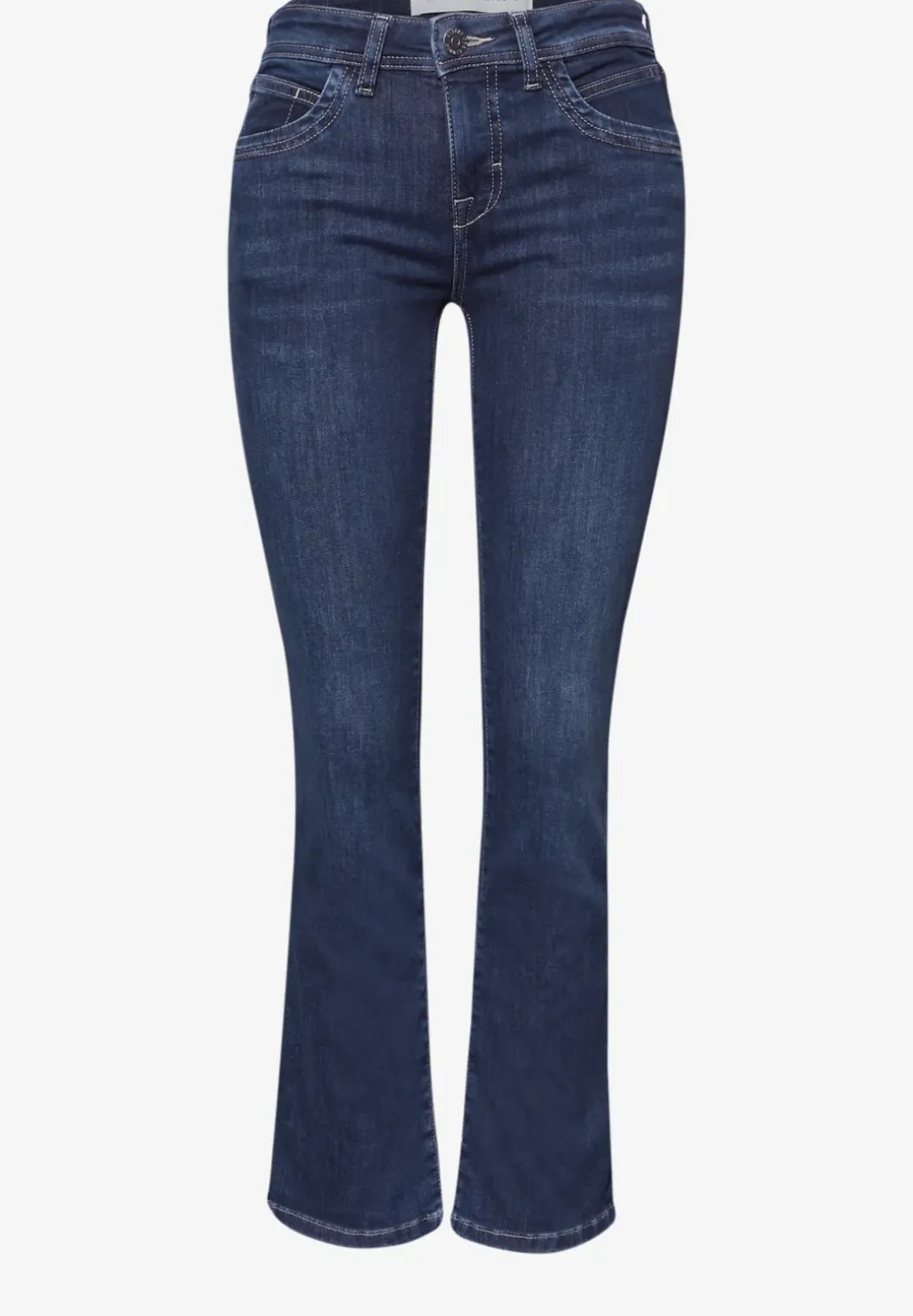 Mid Waist kick flare jeans in een Skinny Fit