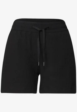 Mid Waist shorts van neteldoek