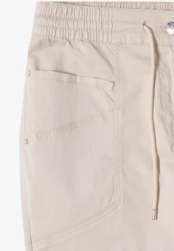 Mid Waist Slim Legs broek in een gewassen look