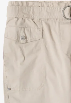 Mid Waist Slim Legs broek in Loose Fit