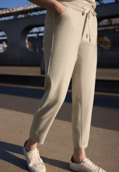 Mid Waist Slim Legs broek in Loose Fit
