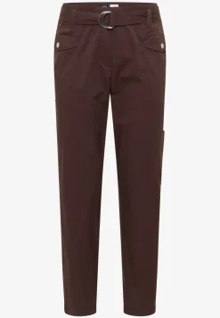 Mid Waist Slim Legs broek in Loose Fit