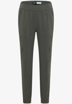 Mid Waist Slim Legs broek in cargo-look