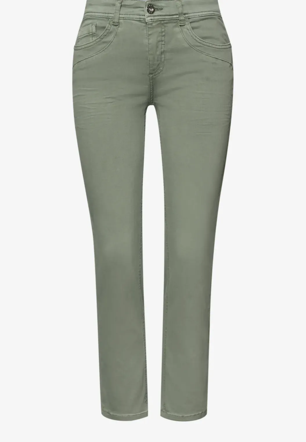 Mid Waist straight leg jeans in Slim Fit