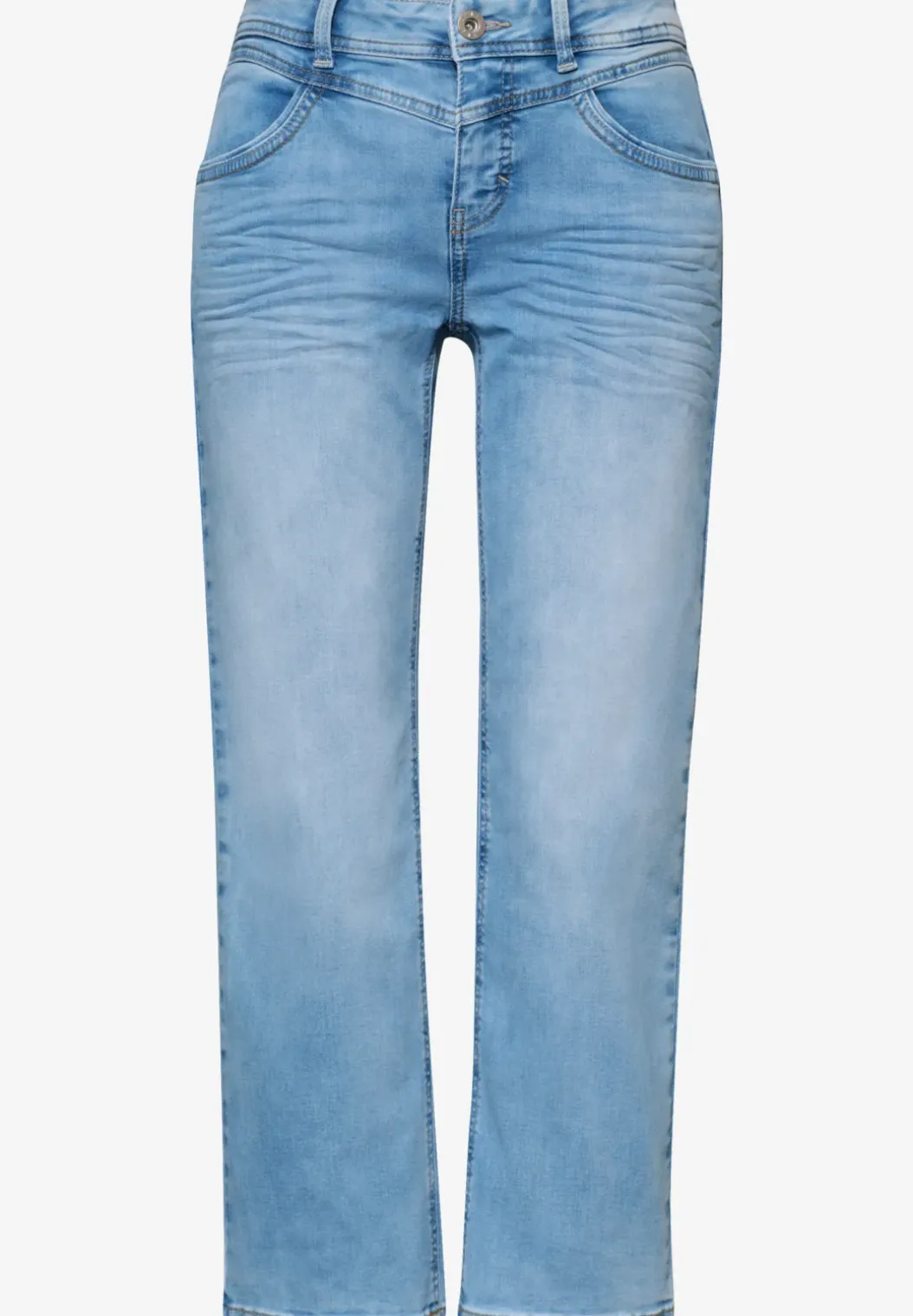 Mid Waist straight leg jeans in casual fit