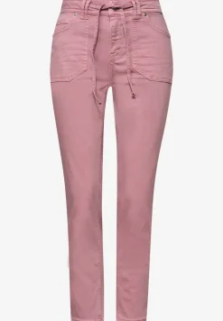 Mid Waist taps toelopende jeans in een Loose Fit