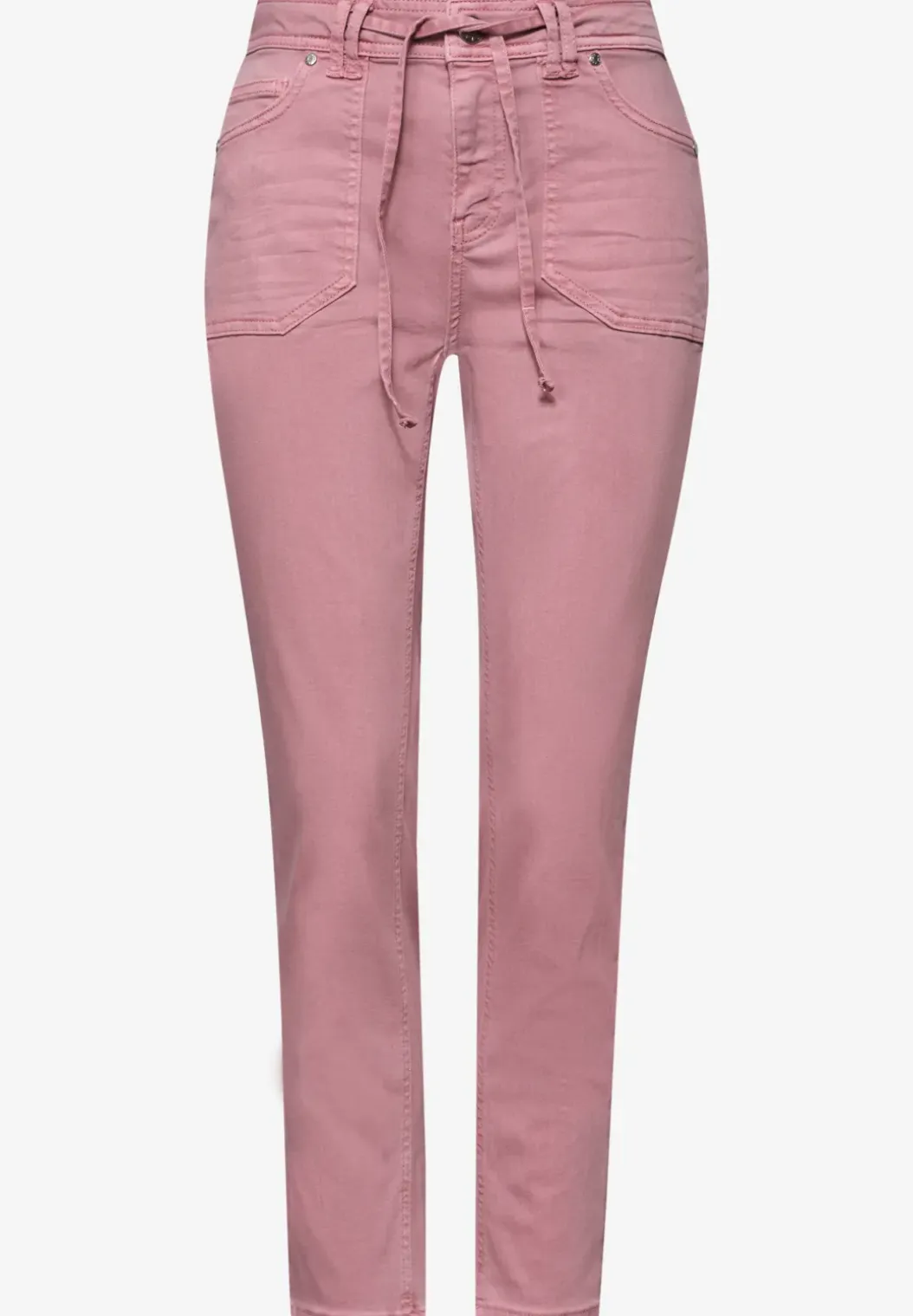 Mid Waist taps toelopende jeans in een Loose Fit