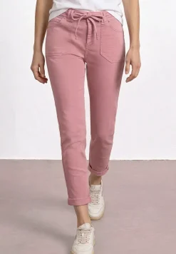 Mid Waist taps toelopende jeans in een Loose Fit