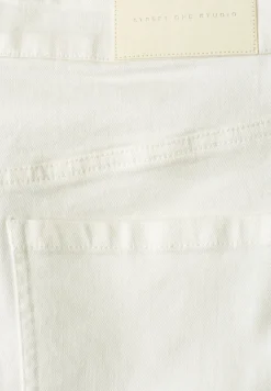 Mid Waist Wide Leg Jeans met Borduring