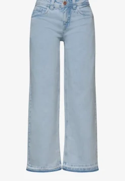 Mid Waist Wide Legs jeans met decoratieve zoom