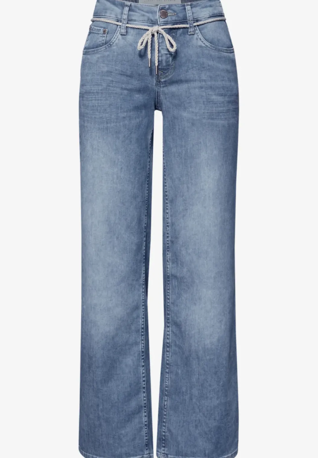 Mid Waist Wide Legs jeans in Loose Fit