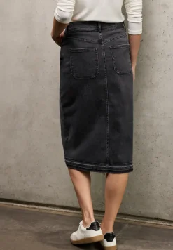 Midi denim rok