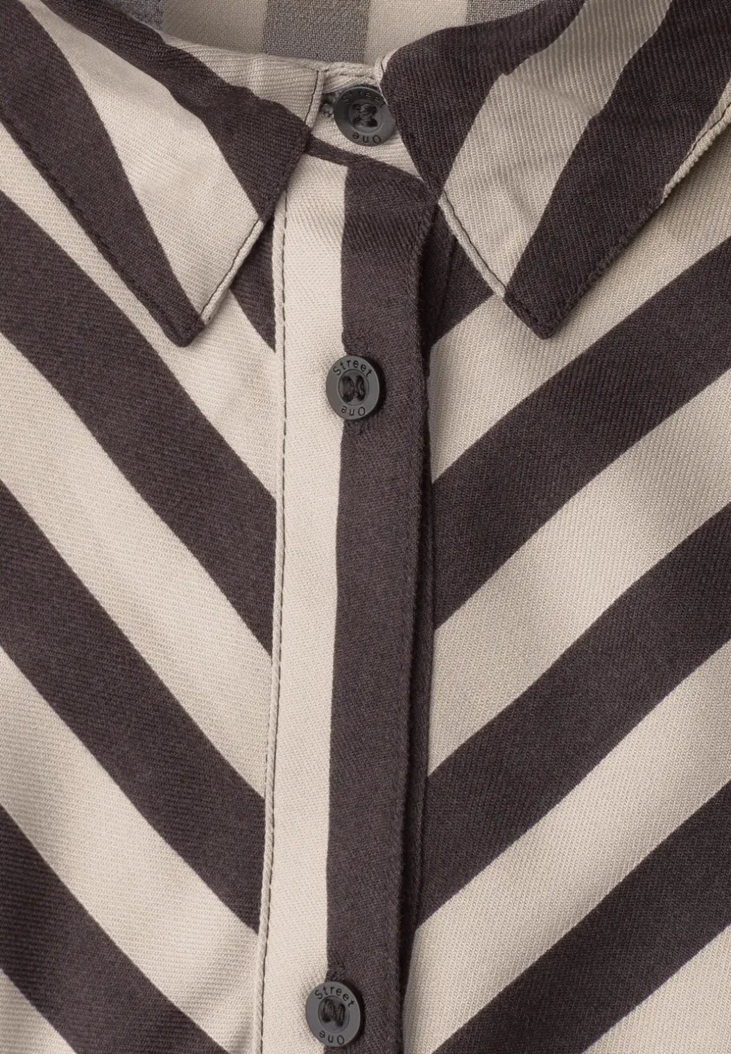 Midi-jurk met doorlopende knoopsluiting