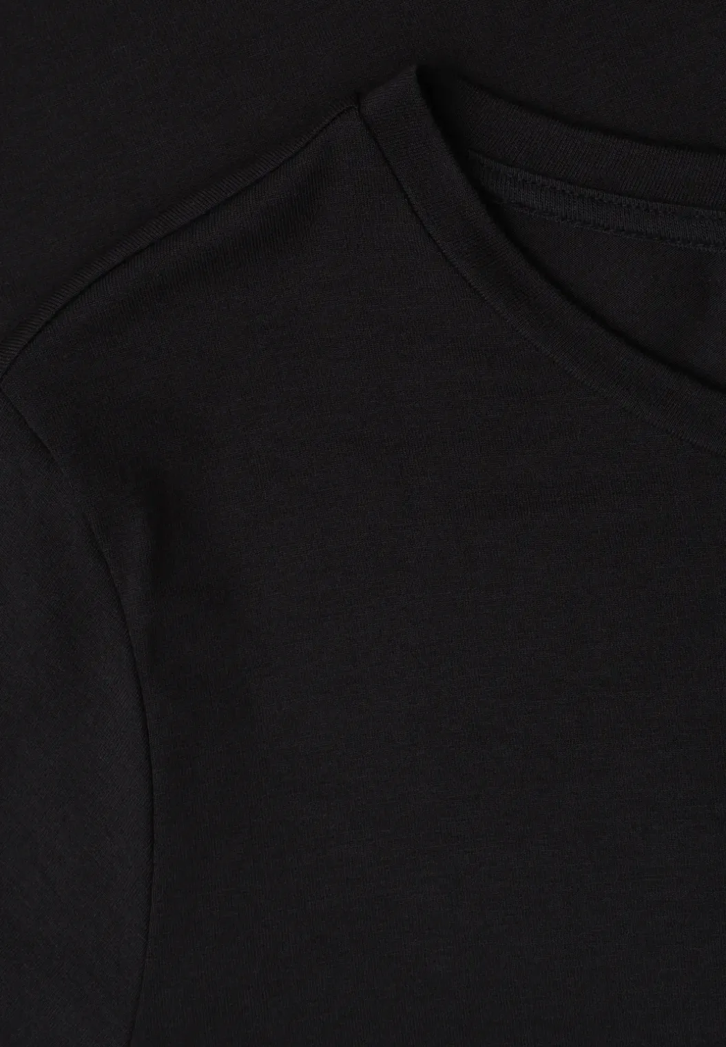 Midi-jurk met korte mouwen en splitdetail