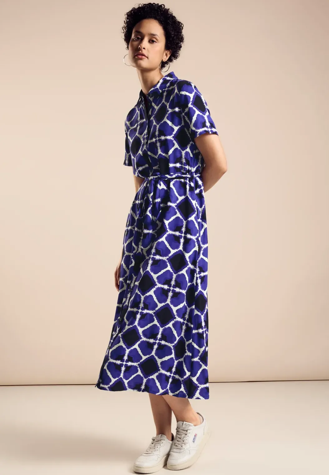 Midi-jurk met print
