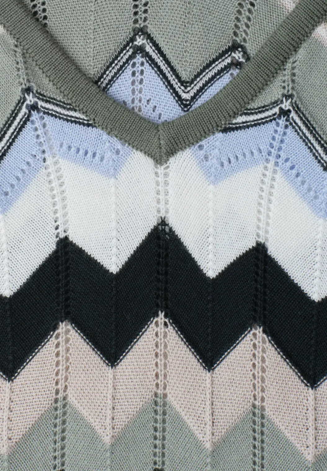 Midi-jurk met zigzagpatroon