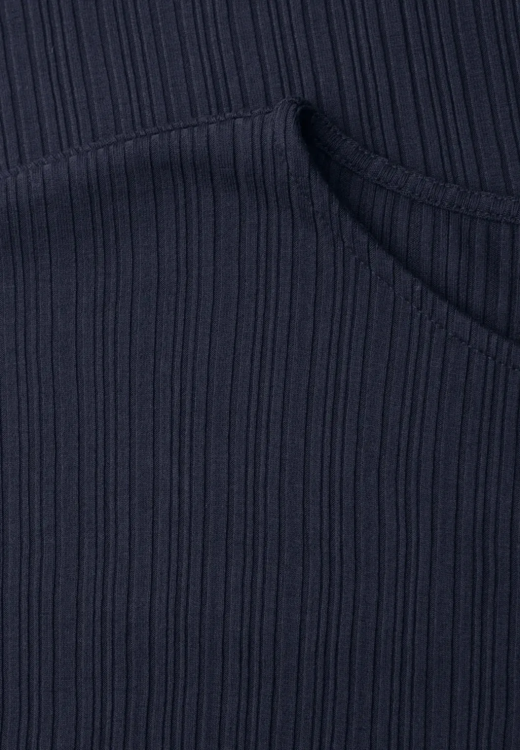 Midi-jurk van geribbelde jersey