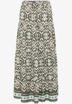 Midirok met grafisch patroon