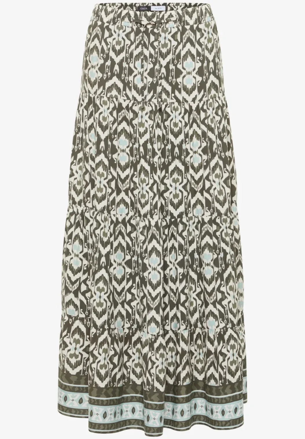 Midirok met grafisch patroon