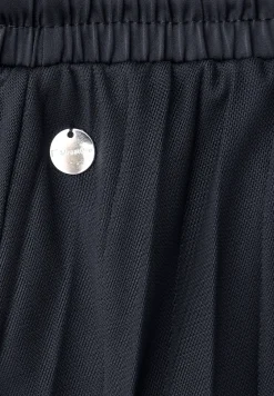 Midi-rok van mesh met een geplooide textuur