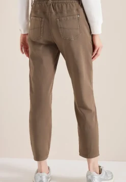 Mid Waist Slim Legs broek in Loose Fit