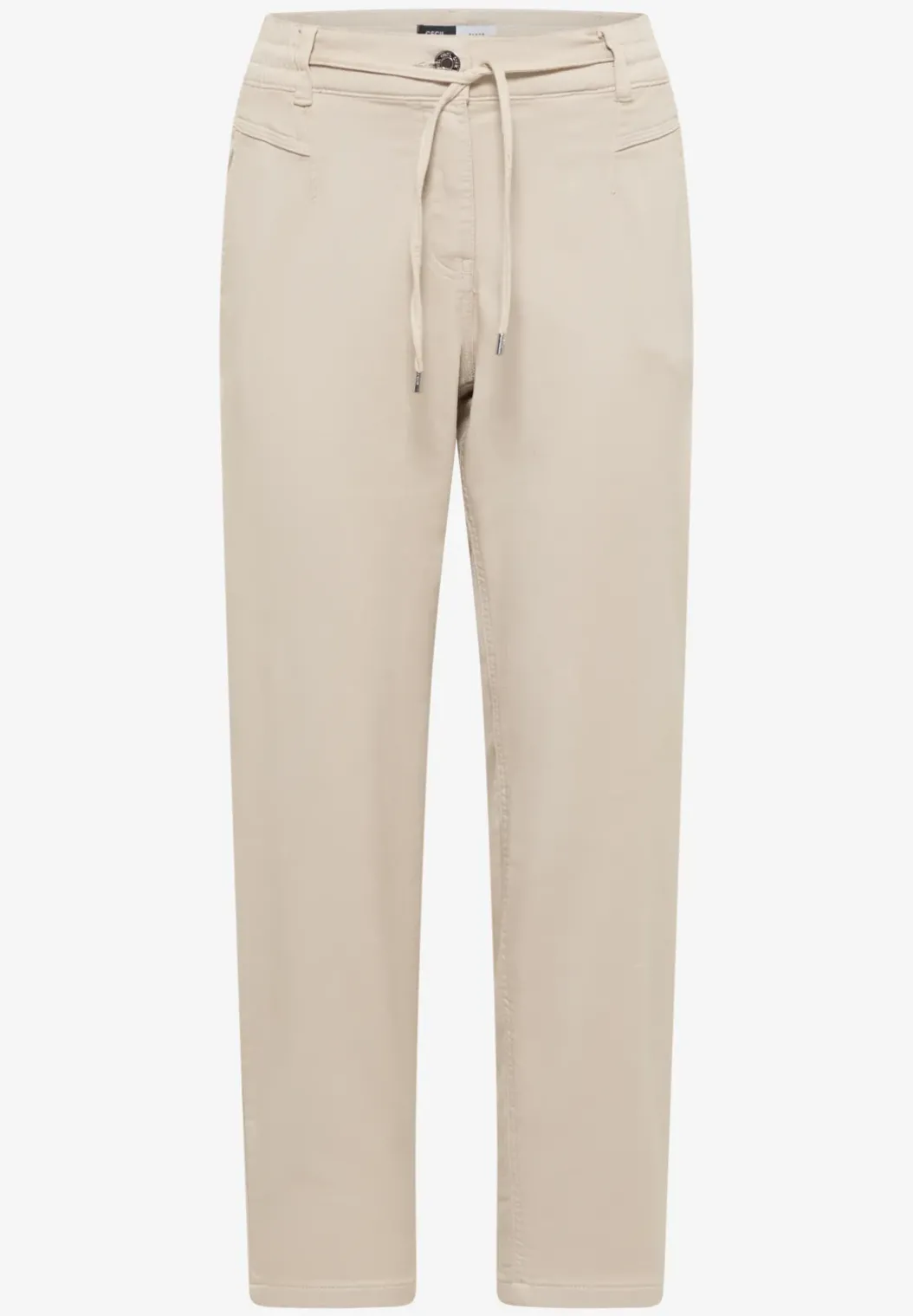 Mid Waist Slim Legs broek in Loose Fit