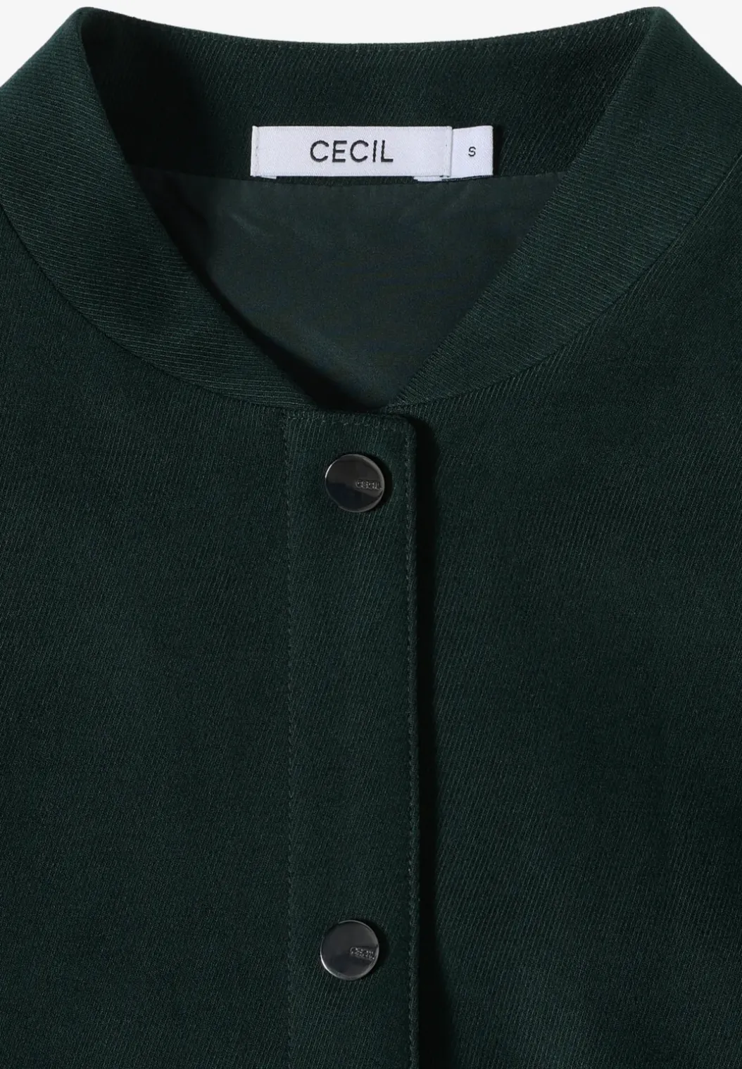 Mini ribfluwelen blouson