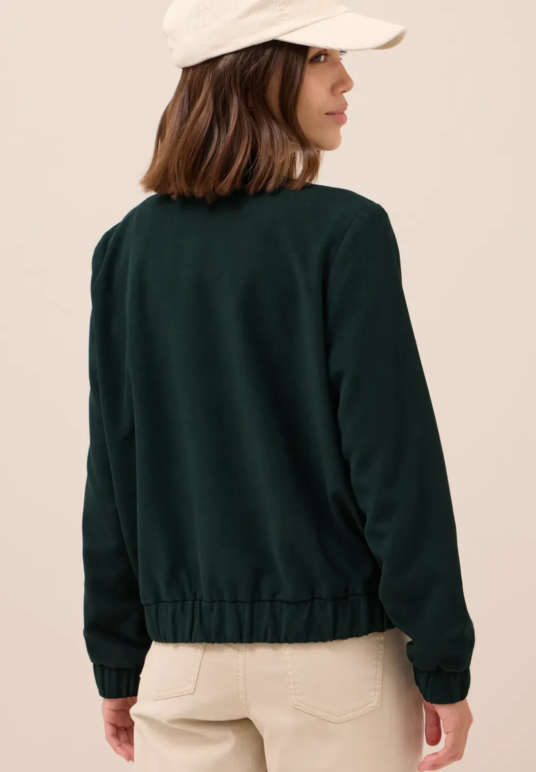Mini ribfluwelen blouson
