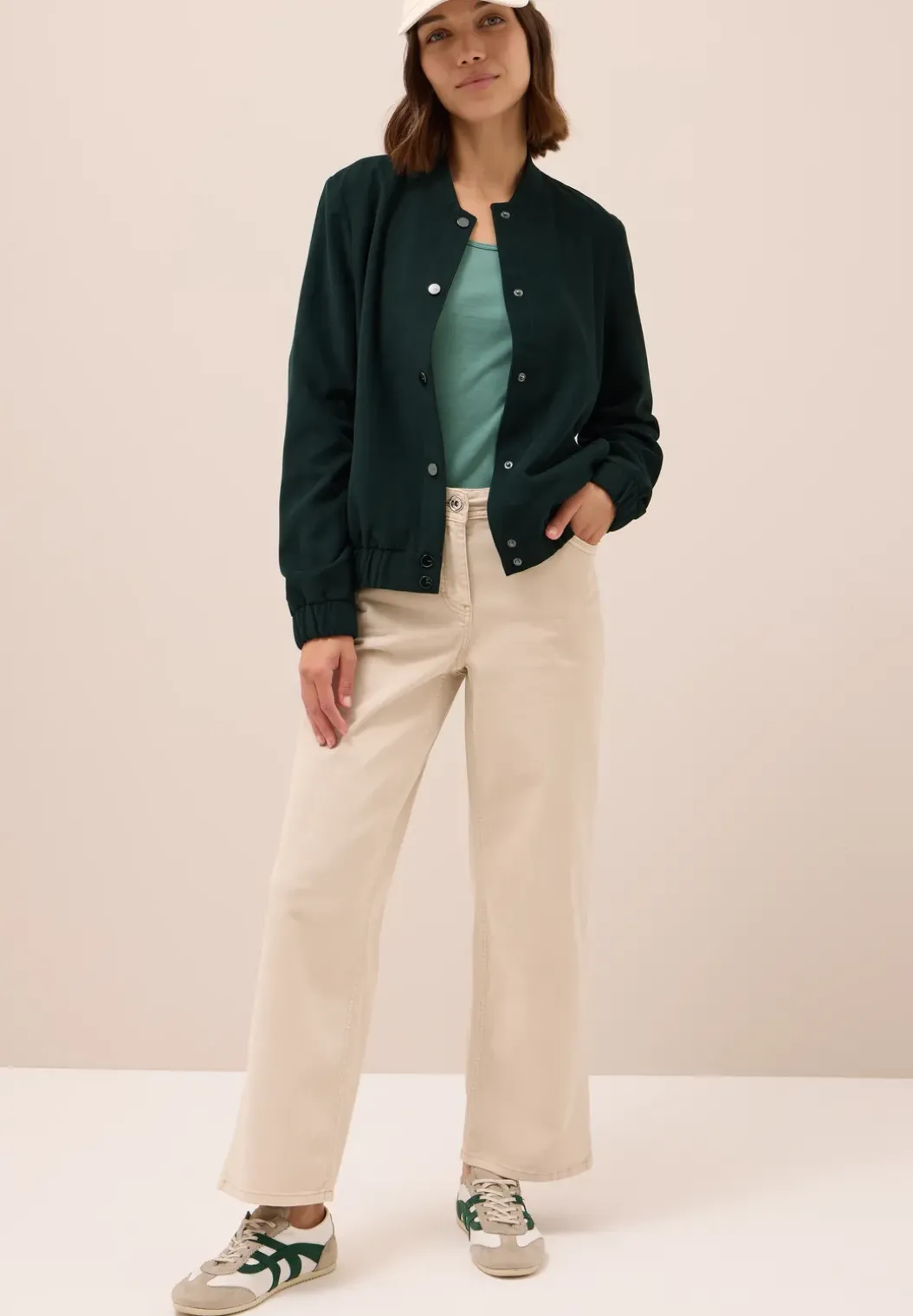 Mini ribfluwelen blouson