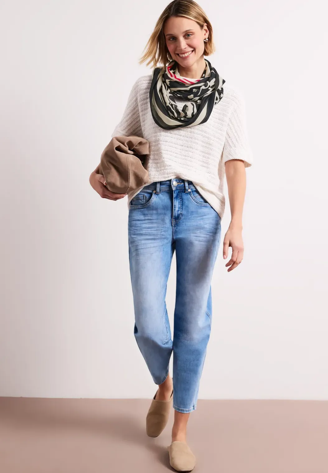 Modal lussjaal met print