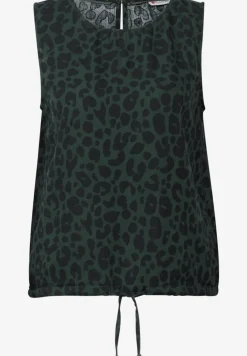 Mousseline blouse top met print