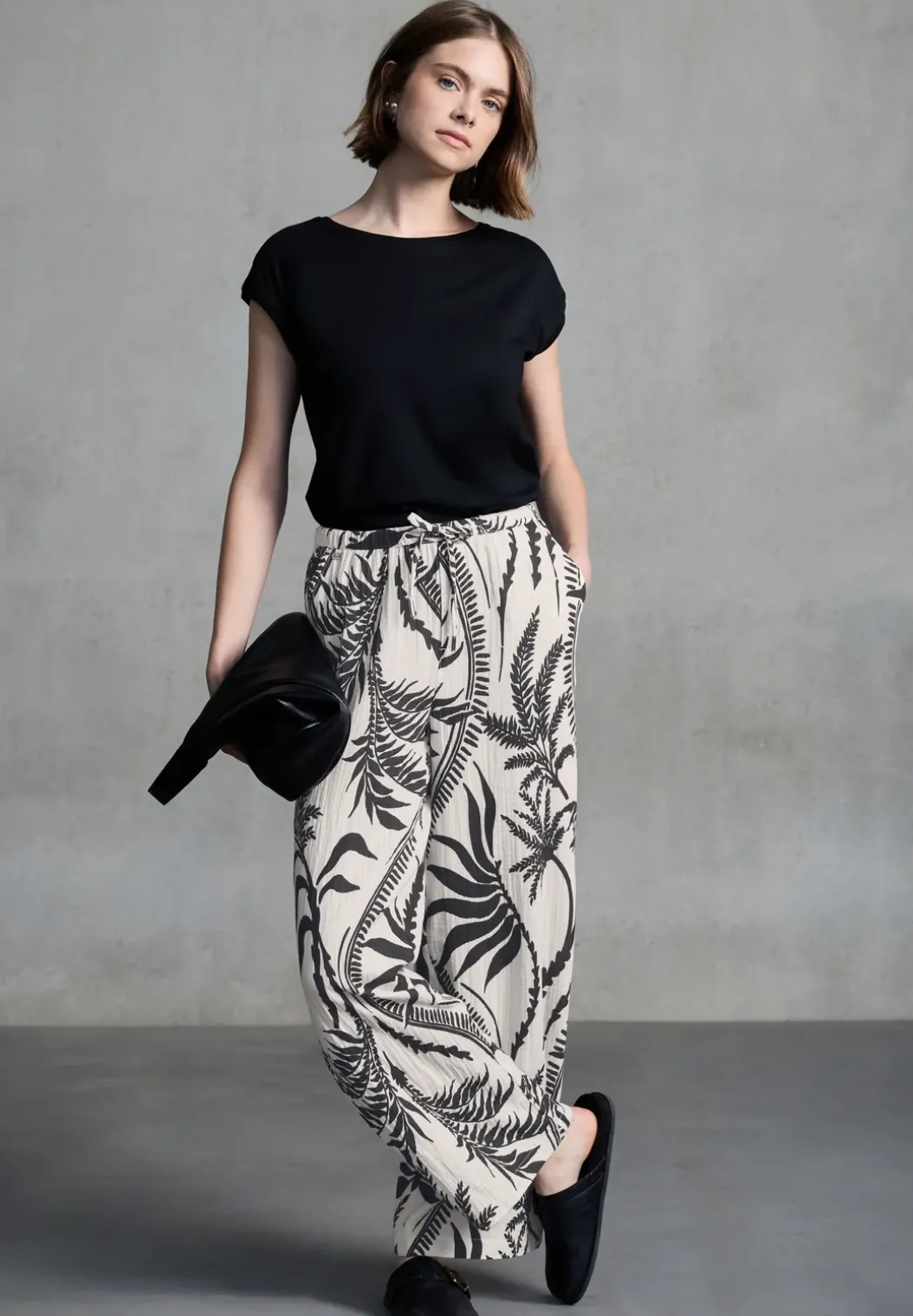 Mousseline broek Wide Legs