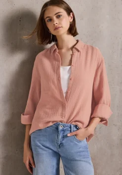 Mousseline overhemd blouse