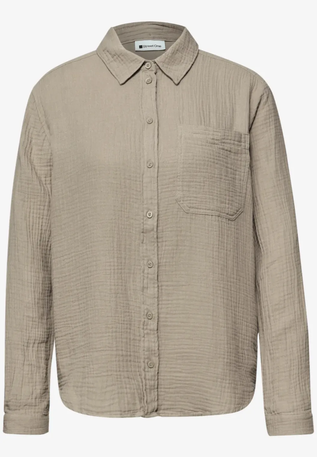 Mousseline overhemd blouse